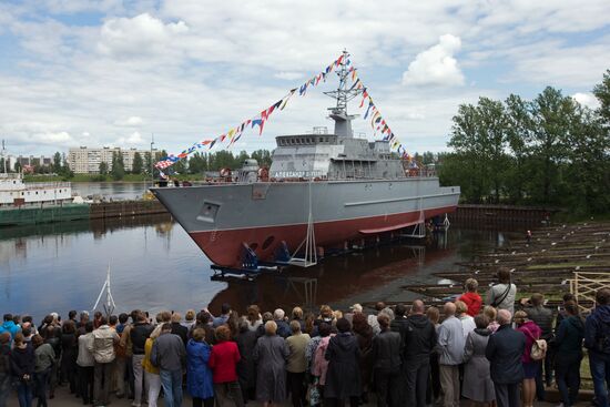 The Alexander Obukhov minesweeper lead ship floated out
