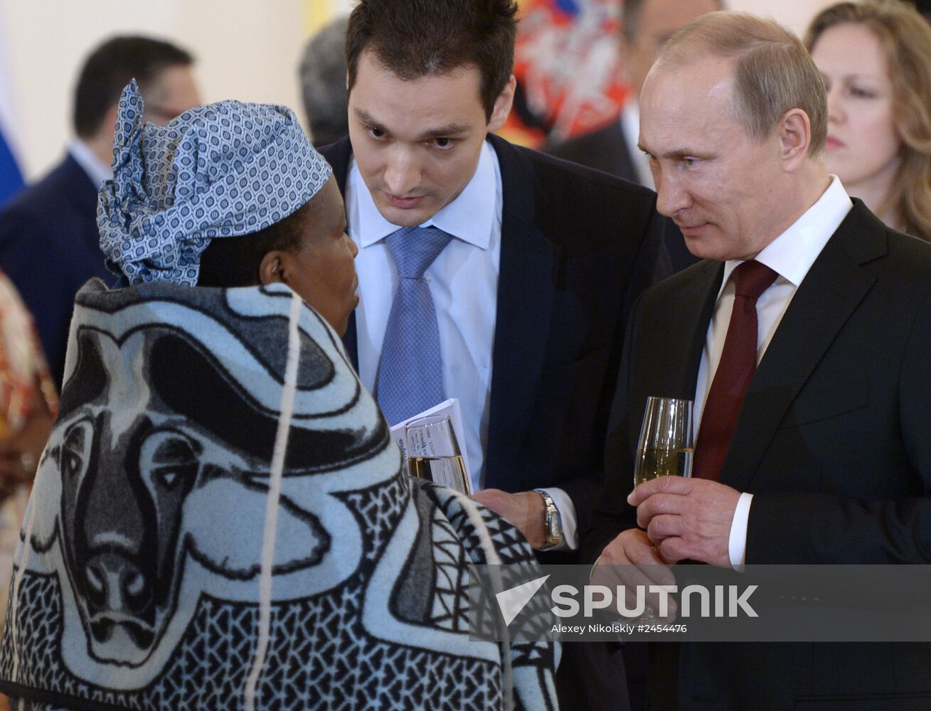 Ceremony of presenting credentials to Russian President Vladimir Putin