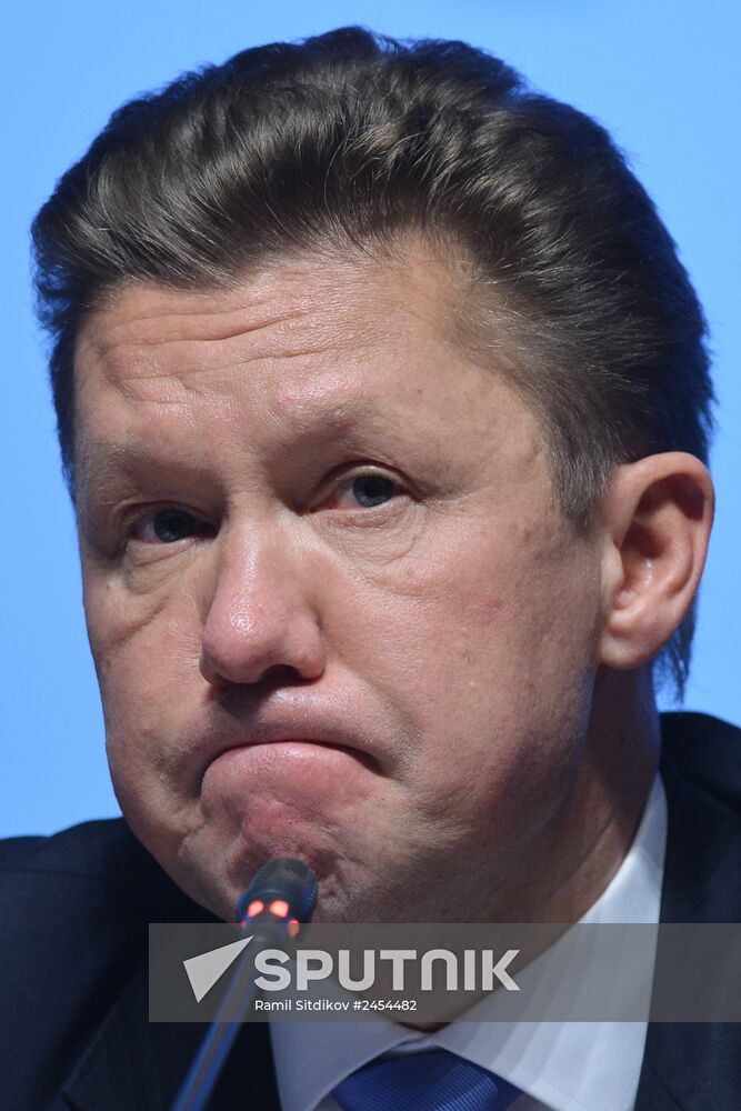Annual Gazprom shareholders meeting in Moscow