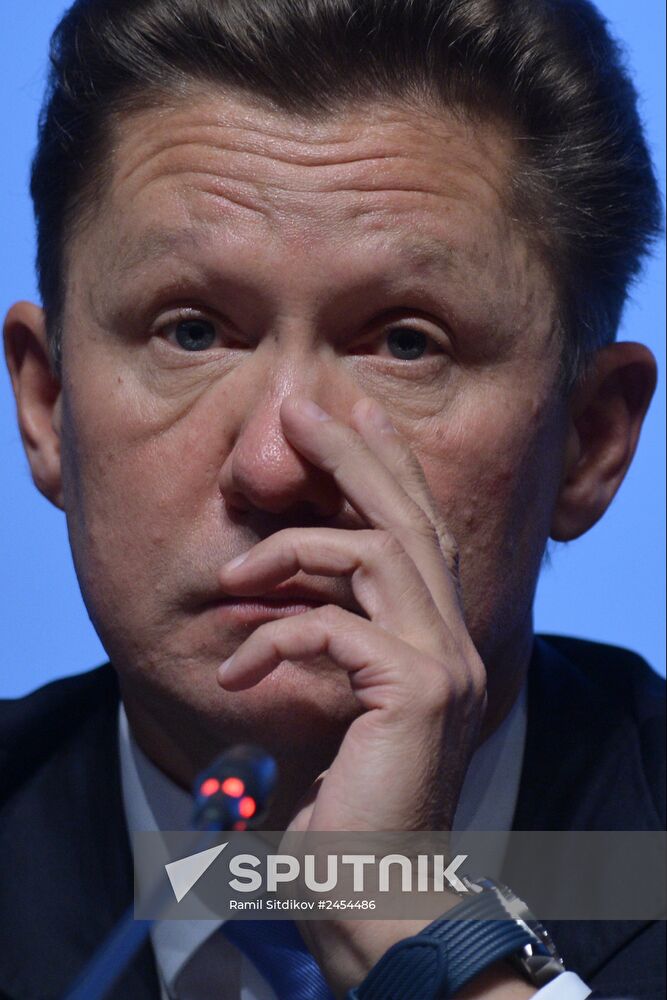 Annual Gazprom shareholders meeting in Moscow