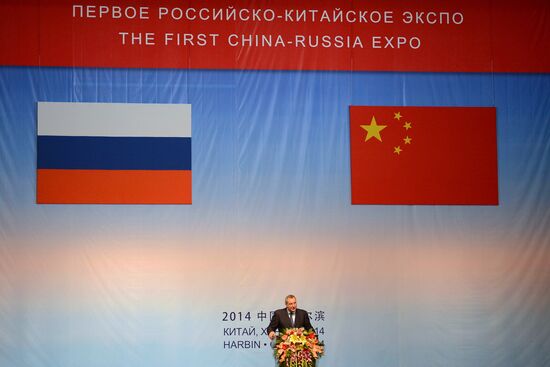 Dmitry Rogozin takes part in first Russian-Chinese Expo in Harbin