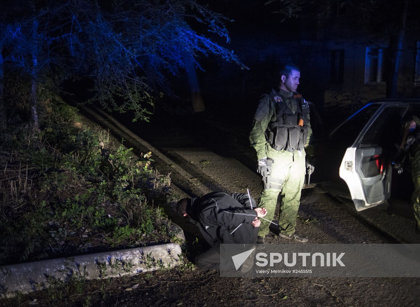 Rapid response unit of people's militia in Lugansk