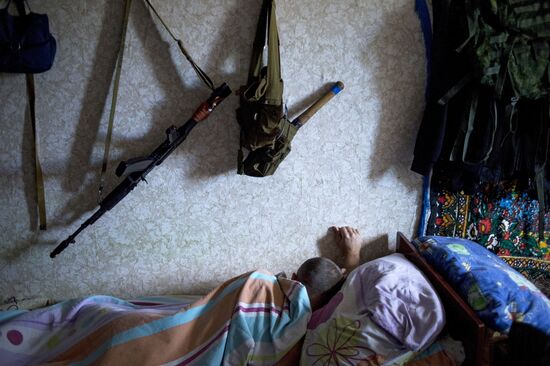 Rapid response unit of people's militia in Lugansk