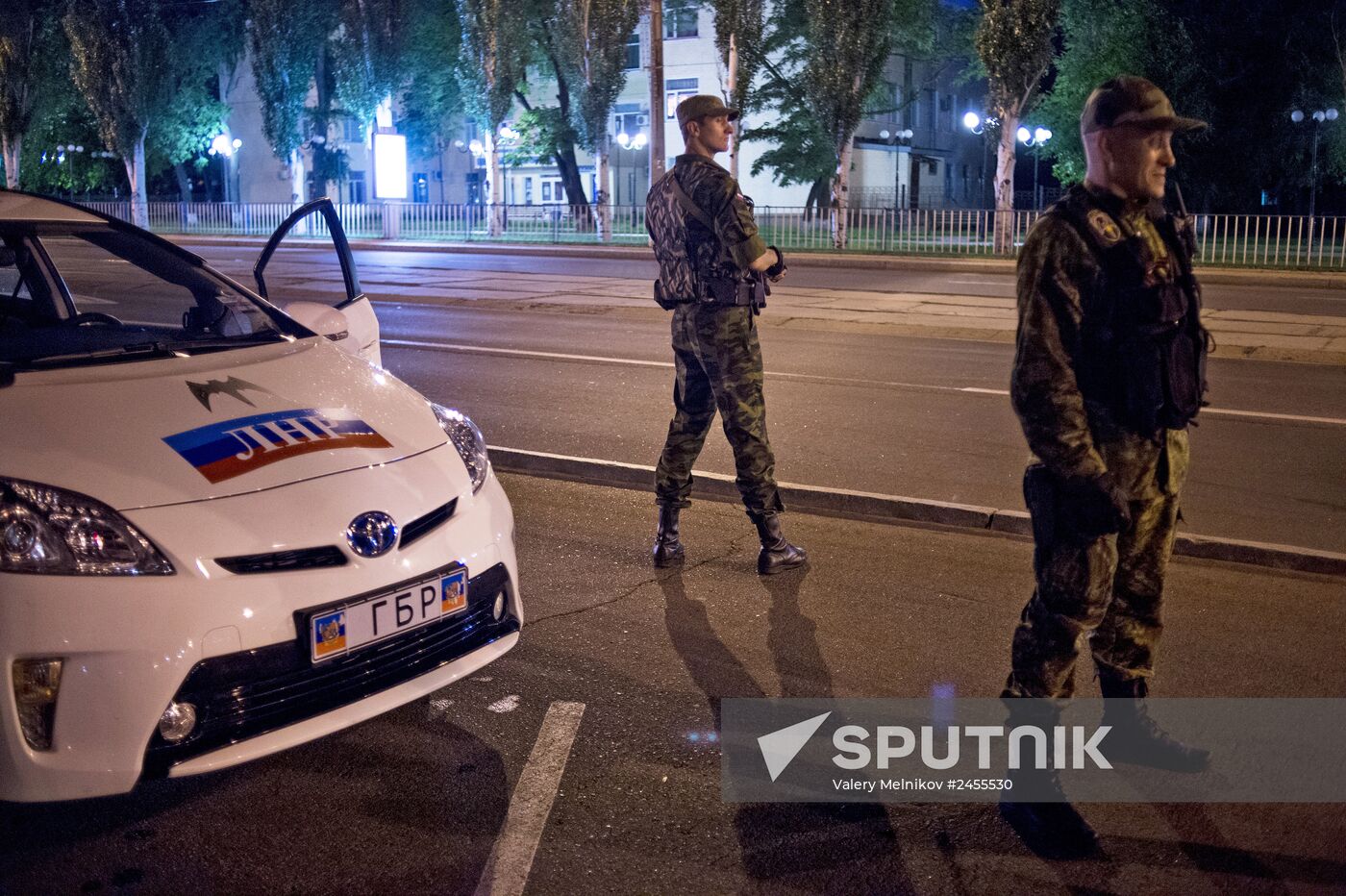 Rapid response unit of people's militia in Lugansk