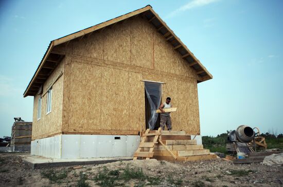 Building new houses for Amur Region flood victims