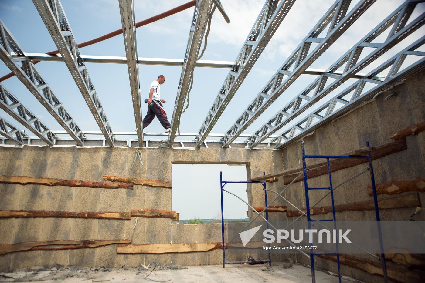 Building new houses for Amur Region flood victims