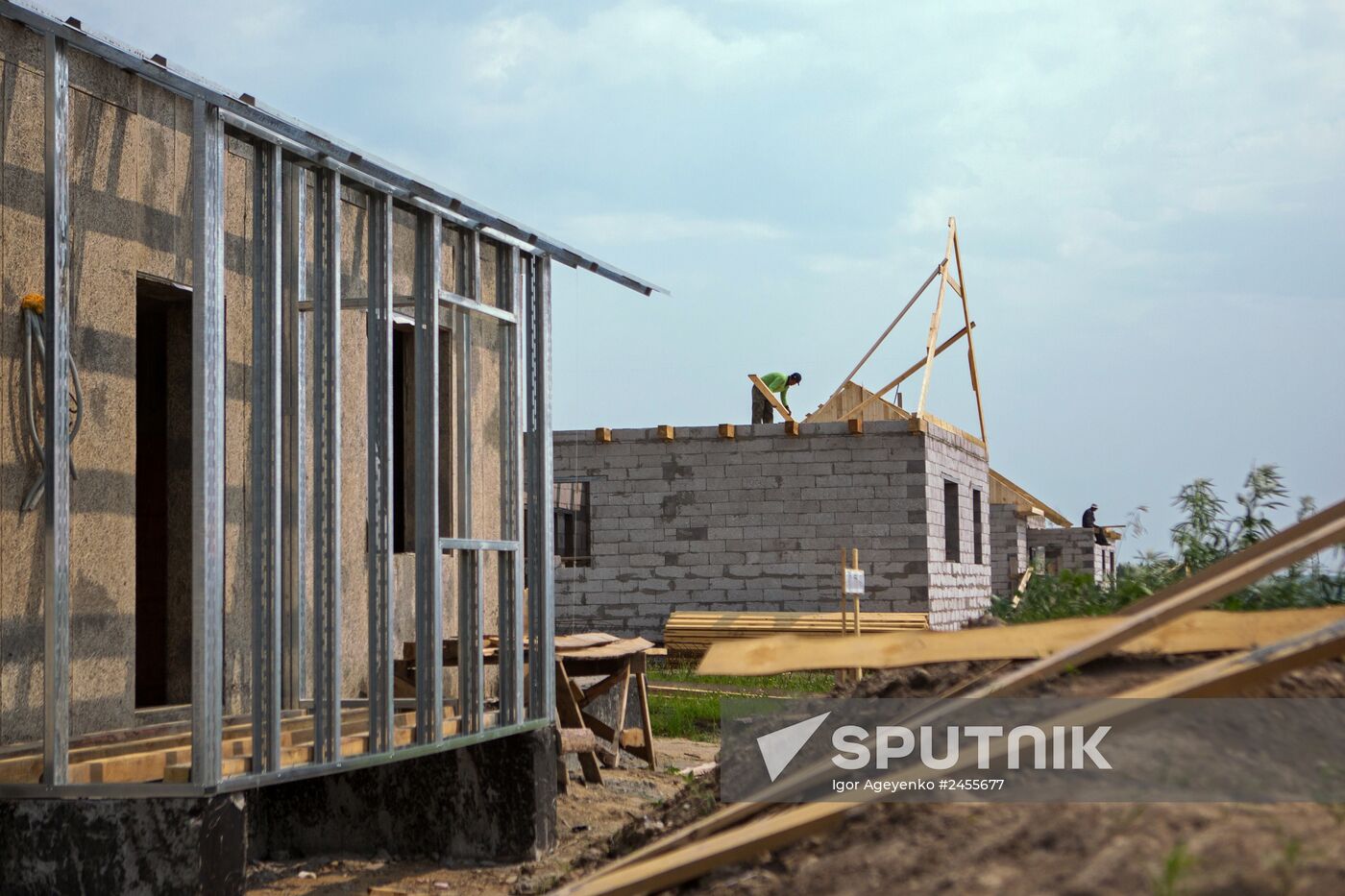 Building new houses for Amur Region flood