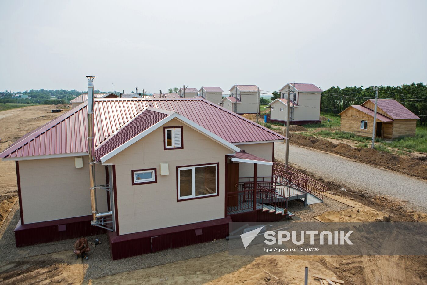 Houses built for flood victims in Amur Region