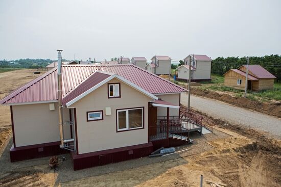 Houses built for flood victims in Amur Region