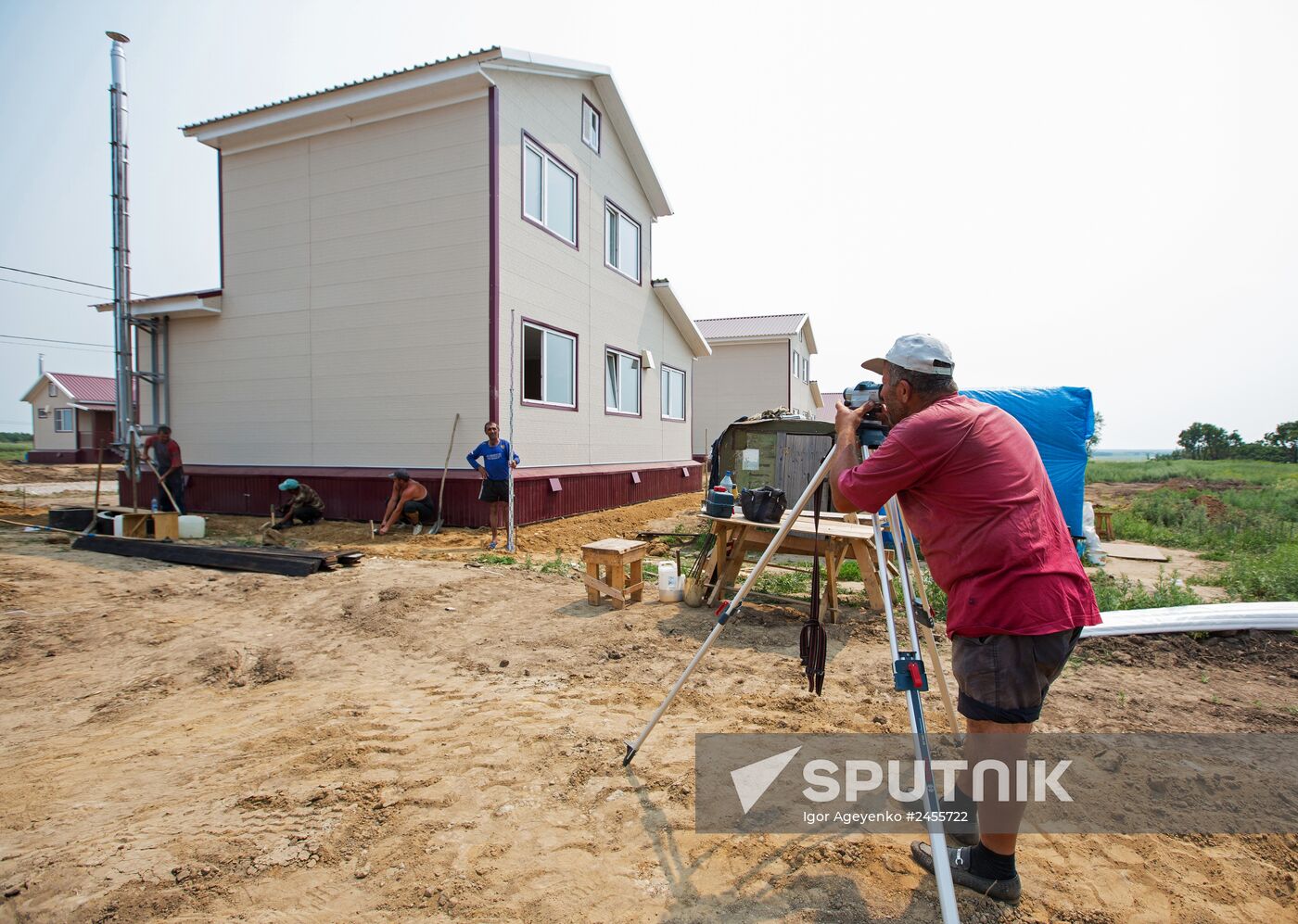 Houses built for flood victims in Amur Region