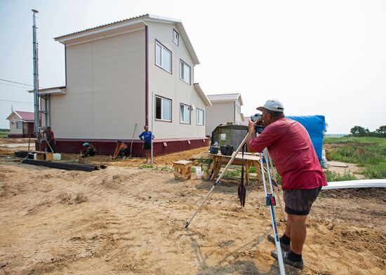 Houses built for flood victims in Amur Region