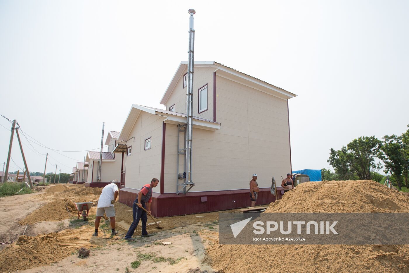 Houses built for flood victims in Amur Region