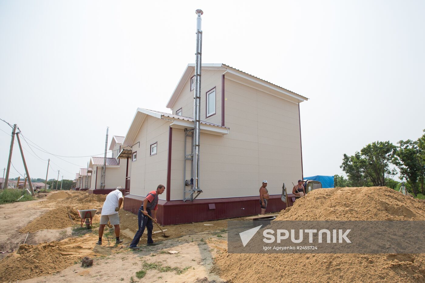 Houses built for flood victims in Amur Region