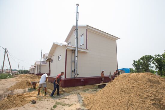 Houses built for flood victims in Amur Region