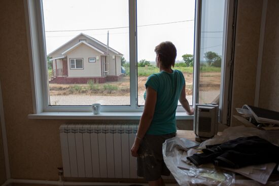 Houses built for flood victims in Amur Region