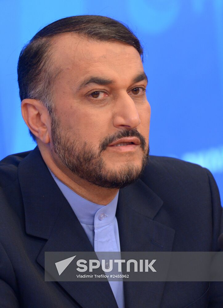 Press conference by Iran's Deputy Foreign Minister Hossein Amir-Abdollahian