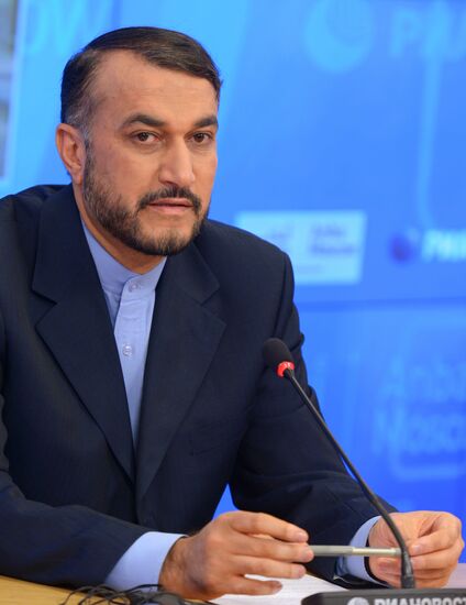 Press conference by Iran's Deputy Foreign Minister Hossein Amir-Abdollahian