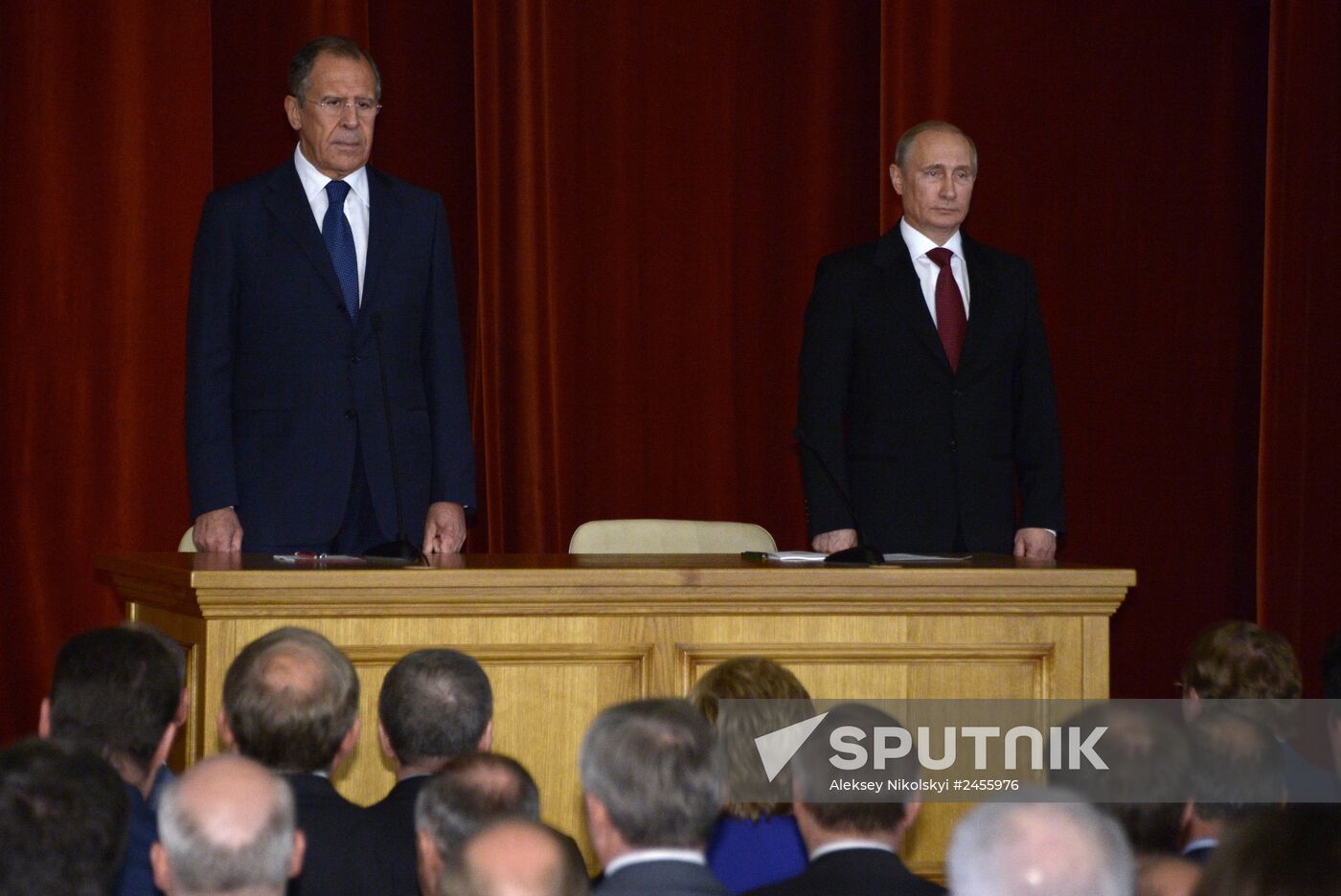 Vladimir Putin meets with Russian ambassadors