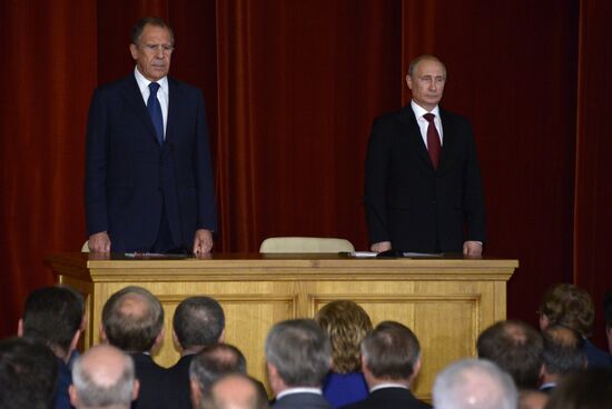 Vladimir Putin meets with Russian ambassadors