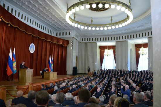 Vladimir Putin meets with Russian ambassadors