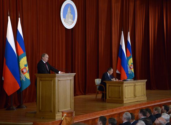 Vladimir Putin meets with Russian ambassadors