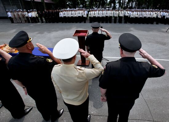 Ceremonial welcome for Pacific Fleet ships in Vladivostok