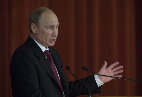 Vladimir Putin meets with Russian ambassadors