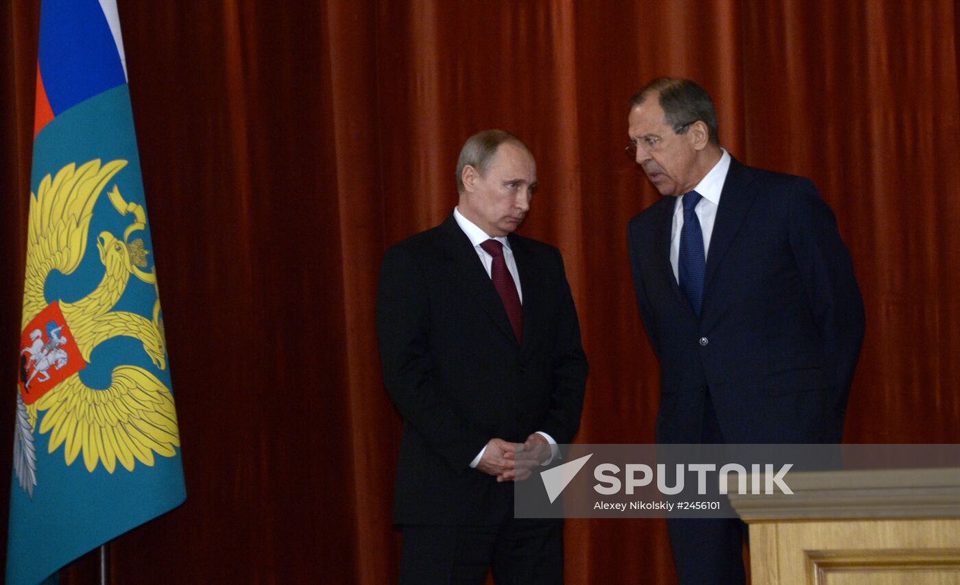 V.Putin at meeting of ambassadors and permanent representatives of Russian Federation