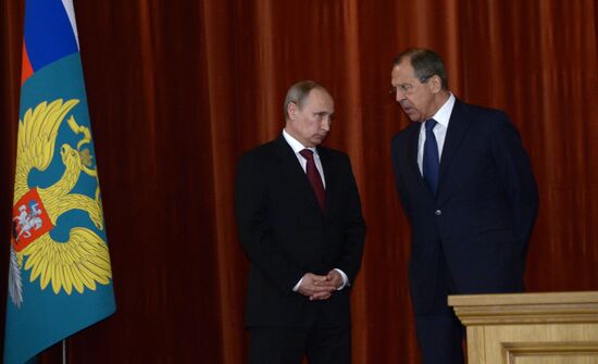 V.Putin at meeting of ambassadors and permanent representatives of Russian Federation