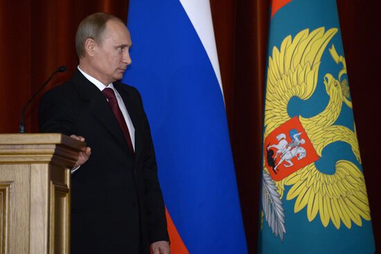 V.Putin at meeting of ambassadors and permanent representatives of Russian Federation