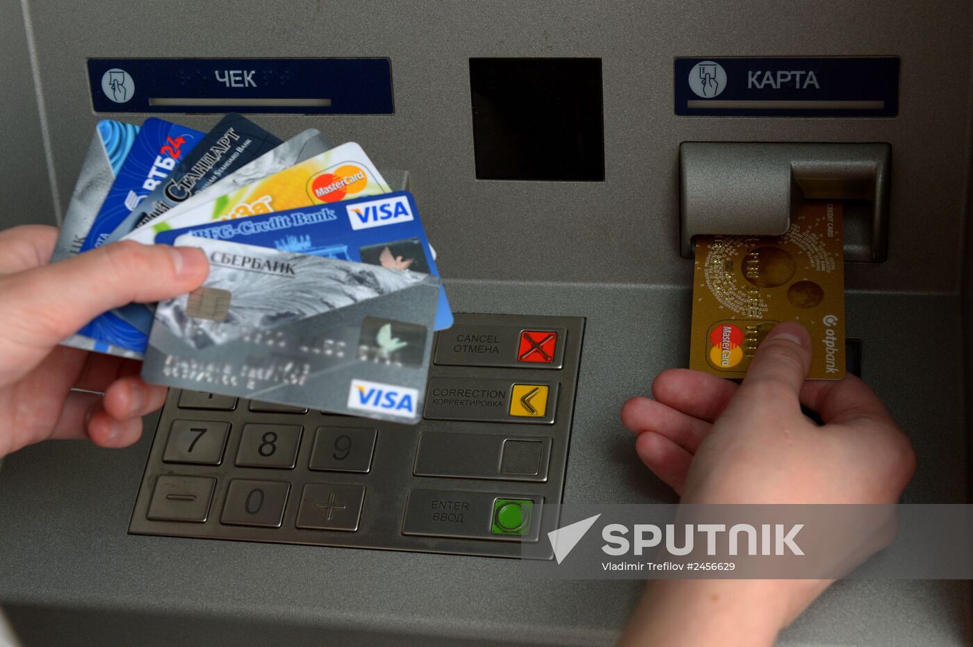 Bank cards of international payment systems VISA and MasterCard