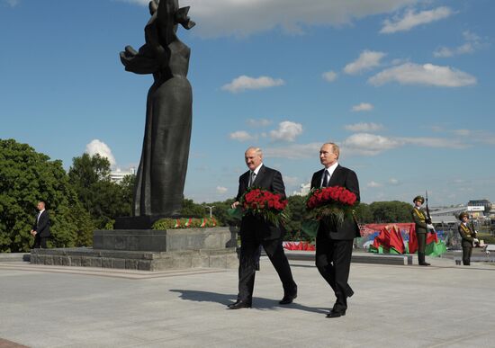 Vladimir Putin's visit to Belarus