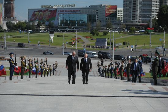 Vladimir Putin's visit to Belarus