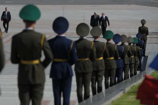 Vladimir Putin's visit to Belarus