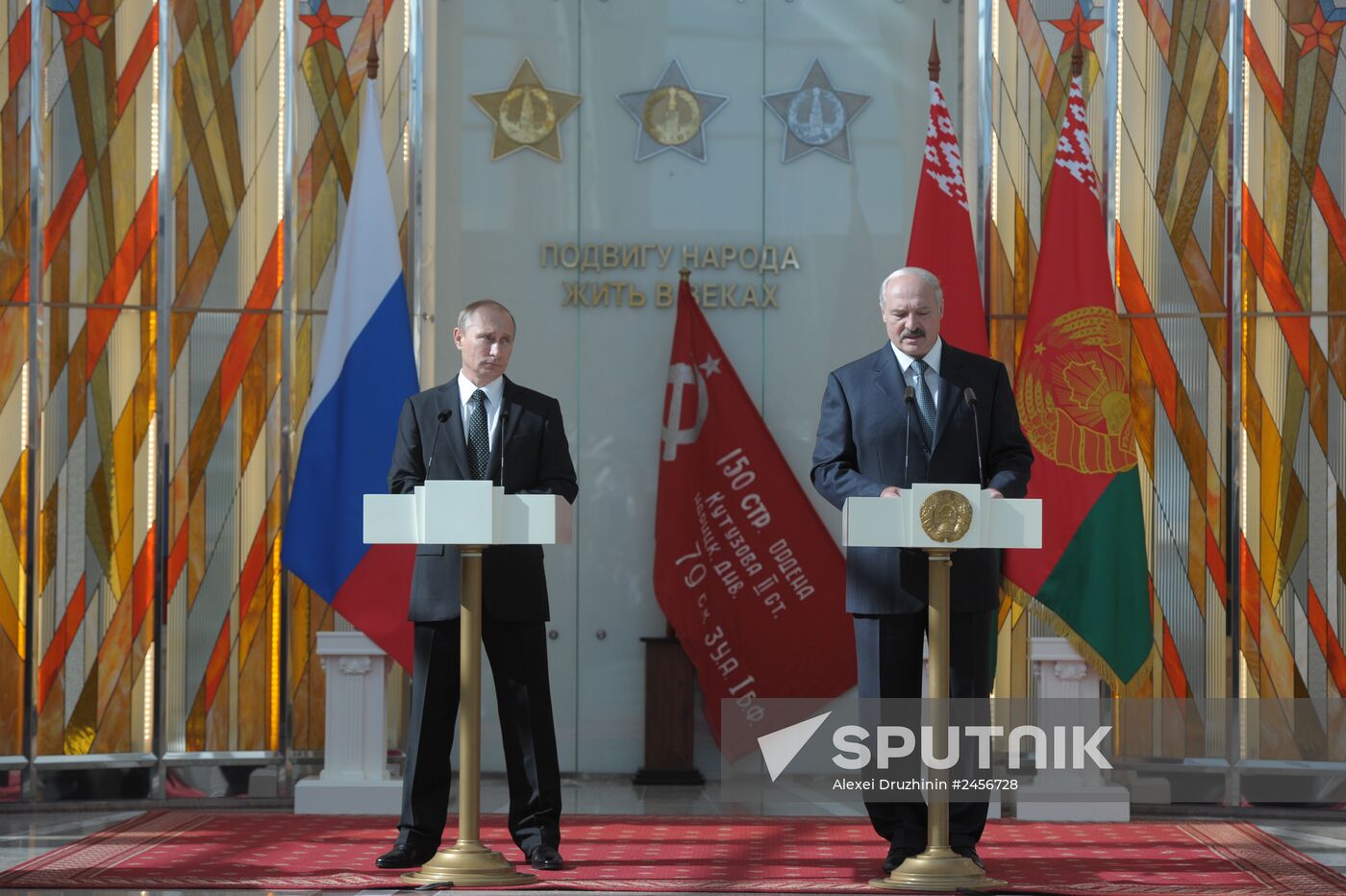 Vladimir Putin visits Belarus