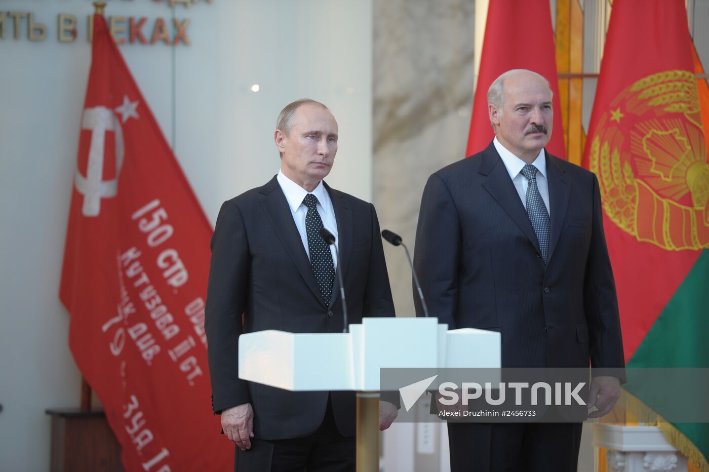 Vladimir Putin visits Belarus