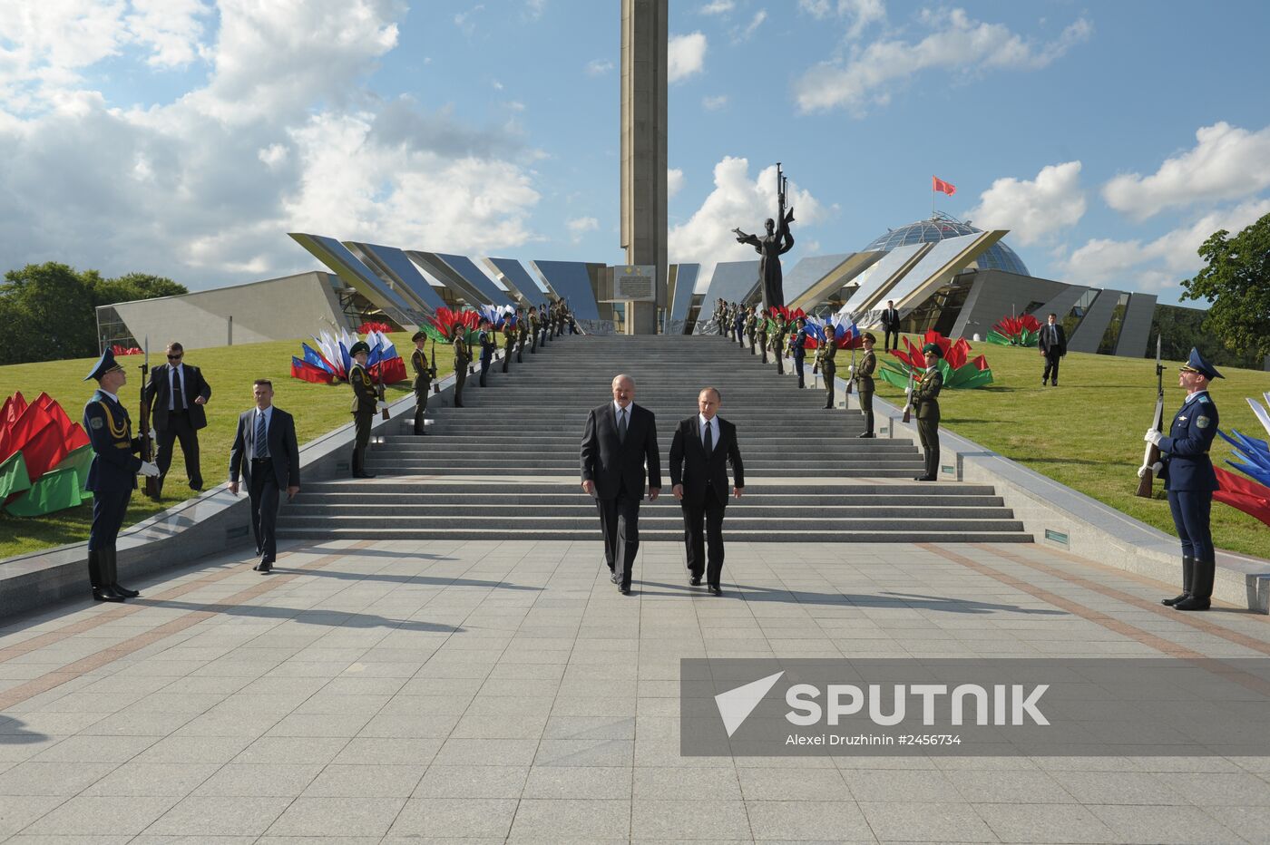 Vladimir Putin visits Belarus