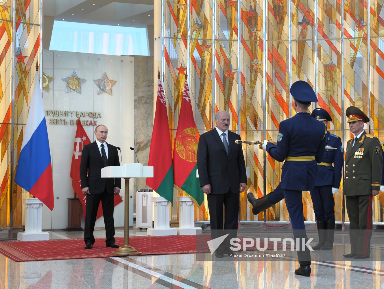 Vladimir Putin visits Belarus