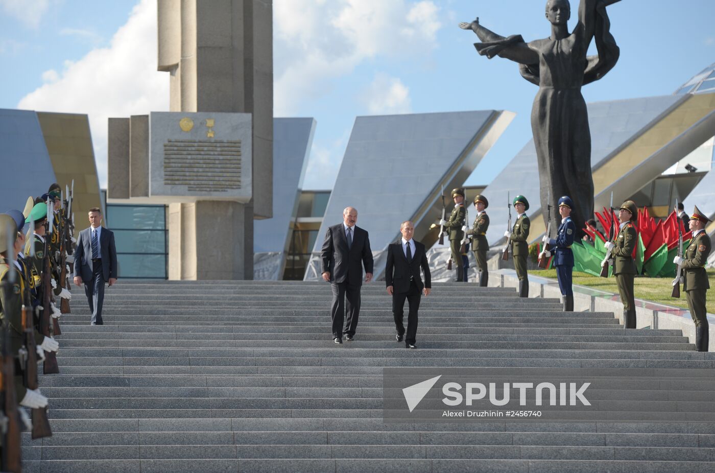 Vladimir Putin visits Belarus