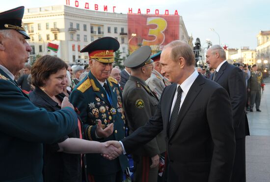 Vladimir Putin's visit to Belarus