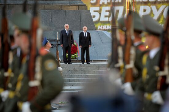 Vladimir Putin's visit to Belarus