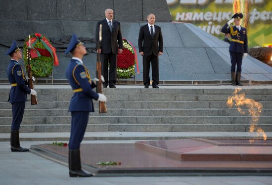 Vladimir Putin's visit to Belarus