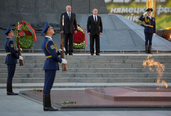 Vladimir Putin's visit to Belarus