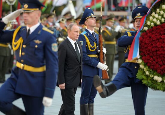 Vladimir Putin's visit to Belarus