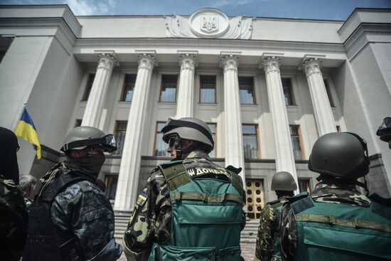Toughening security measures by Verkhovna Rada in Kiev