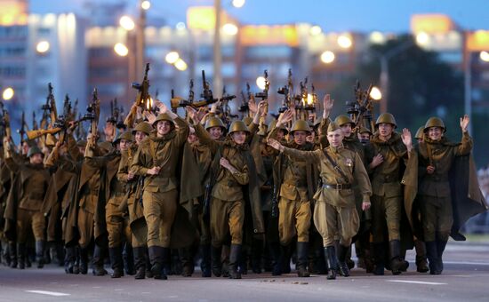 Independence day celebrations in Minsk