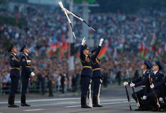 Independence day celebrations in Minsk