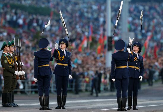 Independence day celebrations in Minsk