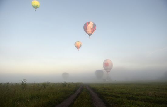 Sky Fair hot air balloon festival in Perm Teritory