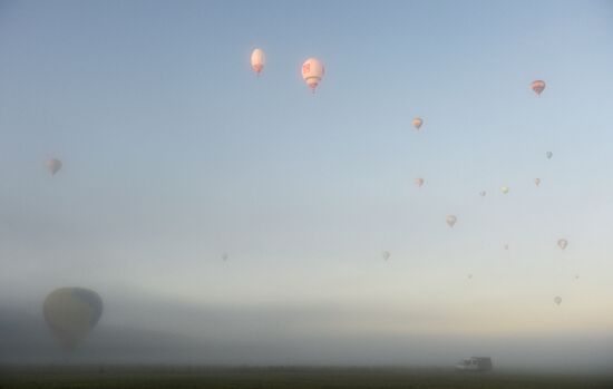 Sky Fair hot air balloon festival in Perm Teritory